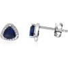 DESIDERI PREZIOSI Orecchini design in argento e zirconi blu