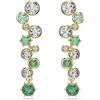 SWAROVSKI Orecchini collezione constella con cristalli verdi