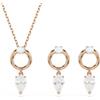 SWAROVSKI Set collezione mesmera taglio round bianco