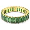 SWAROVSKI Anello matrix con cristalli verdi