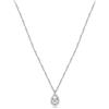 BROSWAY Collana ribbon in acciaio a goccia e zircone bianco