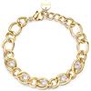 BROSWAY Bracciale ribbon in acciaio con zirconi bianchi