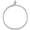 BROSWAY Bracciale tennis desideri in acciaio con zirconi bianchi e croce