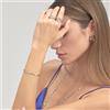 BROSWAY Bracciale affinity in acciaio con zirconi bianchi