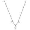 BROSWAY Collana affinity in acciaio con zirconi pendenti