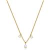 BROSWAY Collana affinity in acciaio con zirconi pendenti