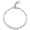 BROSWAY Bracciale affinity in acciaio con zirconi bianchi