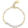 BROSWAY Bracciale affinity in acciaio con zirconi bianchi