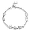BROSWAY Bracciale affinity in acciaio con zirconi bianchi