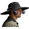 Générique Cappello da sole con ventilatore | Cappelli ricaricabili portatili rinfrescanti, berretto di protezione solare per esterni, per spiaggia, viaggi, escursionismo, giardinaggio, uomini,, Nero