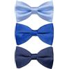 YourTies 3 papillon da uomo prelegato papillon paisley a pois a righe papillon formale business smoking festa di nozze ballo, Azzurro, Taglia unica