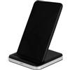 ViVanco™QICHARSTANDVV10 Smartphone Alluminio, Nero USB Ricarica senza fili Ricarica rapida Interno