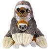 Lumo Stars, bradipo giocattolo di peluche Caramello e caffè 24 cm