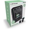 Merkloos Altoparlante Bluetooth Dunlop - 9W - con radio FM e ingresso AUX/MIC - ingresso per scheda TF e USB - funzione TWS - illuminazione LED - nero