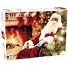 TACTIC Puzzle regalo 1000 pezzi - Babbo Natale nella casa d'inverno