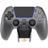 Deltaco Controller Deltaco con base di ricarica wireless, grigio acciaio, per PS5