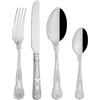 Grunwerg Kings Set Posate 24 Pezzi in Acciaio Inossidabile 18/0 | Servizio per 6 persone, finitura lucida, resistente e lavabile in lavastoviglie