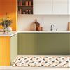 CREARREDA Tappeto Cucina Mordibo Antiscivolo Lavabile Antimacchia, Passatoia Cucina Assorbente Made in Italy, Runner Cucina Tappetino Multiuso in Gomma Porosa Ideale per Ingresso, Bagno e Doccia