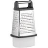 Master Class MasterClass Grattugia per scatole in acciaio inox con contenitore, 23 cm (9 pollici), nero