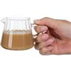 EXAOMBLE Caraffa Graduata Vetro da 200ml in Vetro Borosilicato per Latte e Caffè Versamento Facile per Cucina e Caffetteria