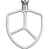 Wiselet Frusta piatta in acciaio inox per mixer KitchenAid da 5 qt-6qt, adatta per mixer Professional 5 Plus e Professional 600 Seris K5 KG25 KV25 KP26 KT26, resistente e lavabile in lavastoviglie