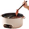 Kensbro Hot Pot, pentola elettrica da 5 l, riscaldamento rapido, doppia manopola, 1350 W, rivestimento antiaderente, 3 livelli temperatura, zuppa pasta bistecca