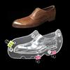 LYFJXX Stampi 3D per cioccolatini a forma di scarpa, in plastica, per caramelle, torte, torte, cuoio, scarpe da uomo, accessori per la casa