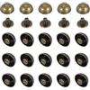 PATIKIL 13/16 Borchie A Cupola, 20 Set Borchie A Testa Tonda Tipo funghi Con Vite Per Abbigliamento In Pelle Artigianato Cinture Borse, Bronzo