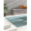 benuta Nest Tappeto Esterno & Interno Bonte - Turchese 200x290 cm - Resistente e Facile da Pulire - Per Balcone, Terrazza, Giardino - Cucina & Soggiorno - Geometrico, Stile Boho, Hygge Cozy