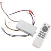 MuchLuckystar Telecomando per ventilatore a soffitto, regolatore CC a frequenza variabile a 6 velocità con LED per casa, camera da letto, soggiorno, senza fili (testa agitante offline)