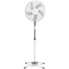 SOLEPLASTIC Ventilatore a Piantana Diametro 40 cm Silenzioso con 3 Velocità e Oscillazione (Bianco)