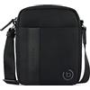 bugatti Nero borsa a tracolla, borsa a tracolla da uomo, nero