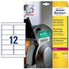AVERY Etichette adesive extra resistenti - in PE - laser - 99,1 x 42,3 mm - 12 et-fg - 10 fogli - bianco - Avery (unità vendita 1 pz.)