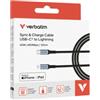 Verbatim - Cavo USB-C a Lightning - 31844 - 120cm (unità vendita 1 pz.)