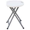 Garden Friend Sgabello Horeca - pieghevole - 44 x 30 x 30 cm - acciaio-HDPE - bianco - Garden Friend (unità vendita 1 pz.)