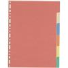 FAVORIT Separatore - 6 tacche - cartoncino colorato 240 gr - 21x29,7 cm - multicolore - Favorit (unità vendita 1 pz.)
