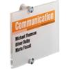 DURABLE Targa per porte-pareti Crystal Sign - 21 x 14,8 cm - Durable (unità vendita 1 pz.)