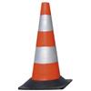 CARTELLI SEGNALATORI Cono segnaletico - rifrangente - H 50 cm - bianco-rosso (unità vendita 1 pz.)
