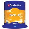 Verbatim - Scatola 100 DVD-R - serigrafato - 43549 - 4,7GB (unità vendita 1 pz.)