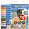 CARIOCA Marcatore Paint Marker acrilico - punta media - colori assortiti - Carioca - conf. 12 pezzi (unità vendita 1 pz.)