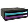EXACOMPTA Cassettiera Toolbox - linea Titane - 27 x 35,5 x 13,5 cm - 2 cassetti - colori assortiti - Exacompta (unità vendita 1 pz.)