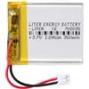Liter energy battery Batteria 702035 LiPo 3.7V 350mAh 1.295Wh Ricaricabile Connettore PH2.0 (JST-PHR-02) Tipo B Litio: Assicurarsi che la polarità del dispositivo corrisponda 37x20x7mm (PH2|350mAh|702035)