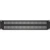 LINK PANNELLO CIECO VENTILATO 2 UNITA' PER ARMADI RACK 19 NERO VITI INCLUSE