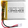 Liter energy battery Batteria 403048 LiPo 3.7V 600mAh 2.22Wh Ricaricabile Connettore PH2.0 (JST-PHR-02) Tipo B Litio: Assicurarsi che la polarità del dispositivo corrisponda 50x30x4mm (PH2|600mAh|403048)