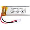 Liter energy battery Batteria 601235 LiPo 3.7V 300mAh 1.11Wh Ricaricabile Connettore PH2.0 (JST-PHR-02) Tipo B Litio: Assicurarsi che la polarità del dispositivo corrisponda 37x12x6mm (PH2|300mAh|601235)