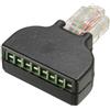 ICT Adattatore RJ45 Ethernet M A 8 Pin AV Terminal Screw Block a Vite CCTV
