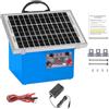 FarmNix 32KM Recinzione Elettrica Solare, Dispositivo 12V con Pannello Solare da 7.5W, 0.5J 9.5KV Pastore elettrico mit Batteria 7Ah, Per Mucche, Bestiame, Allevamento Di Pollame (Blu)