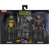 NECA Teenage Mutant Ninja Turtles Leonardo e Shredder Action Figure Confezione d