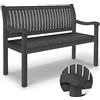 tillvex Panchina da Giardino 125 cm con Copertura in Legno Resistente alle Intemperie per 2-3 Persone | Panchina Peso Massimo 320 kg | Panca in Legno per Balcone, Terrazza & Giardino