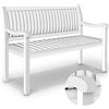 tillvex Panchina da Giardino 125 cm con Copertura in Legno Resistente alle Intemperie per 2-3 Persone | Panchina Peso Massimo 320 kg | Panca in Legno per Balcone, Terrazza & Giardino